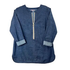 KAYCE HUGHES Denim‎ Zip Top Size 4